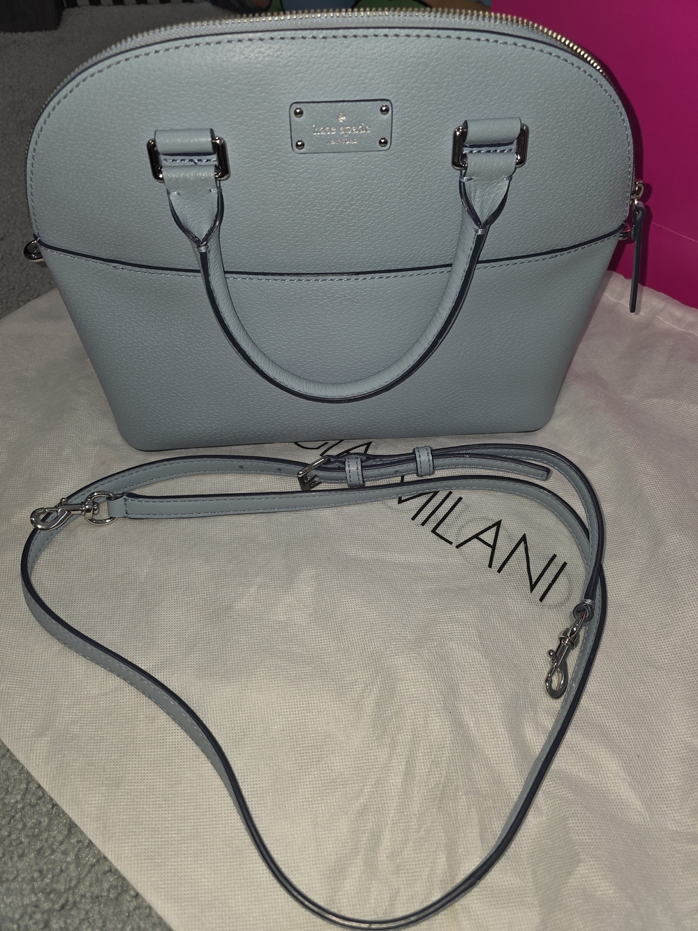 kate spade New York Light Blue Dome Satchel - Picture 9 of 12